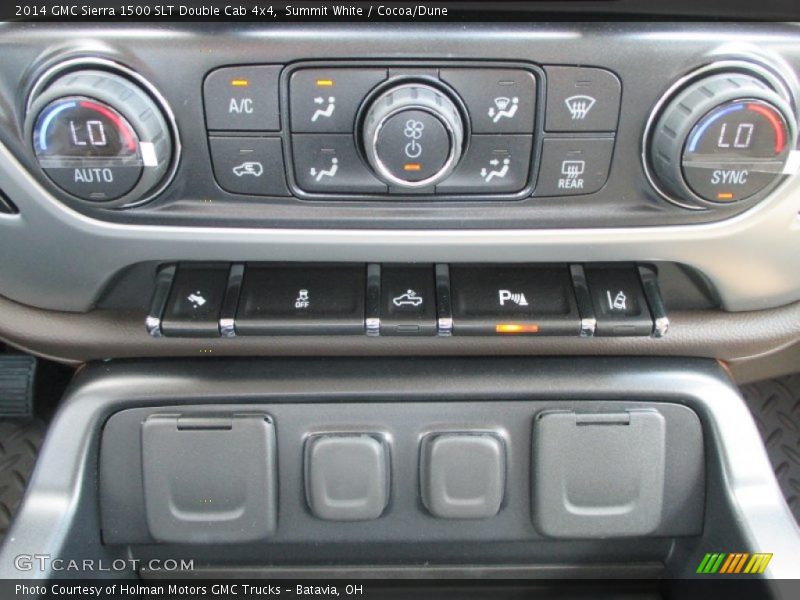 Controls of 2014 Sierra 1500 SLT Double Cab 4x4