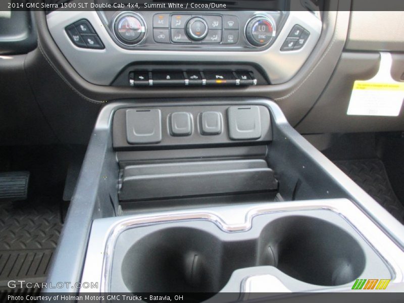 Summit White / Cocoa/Dune 2014 GMC Sierra 1500 SLT Double Cab 4x4