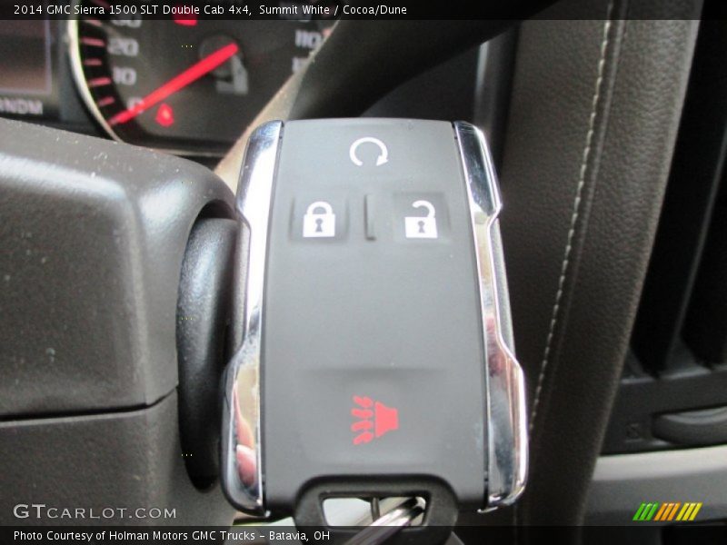 Summit White / Cocoa/Dune 2014 GMC Sierra 1500 SLT Double Cab 4x4