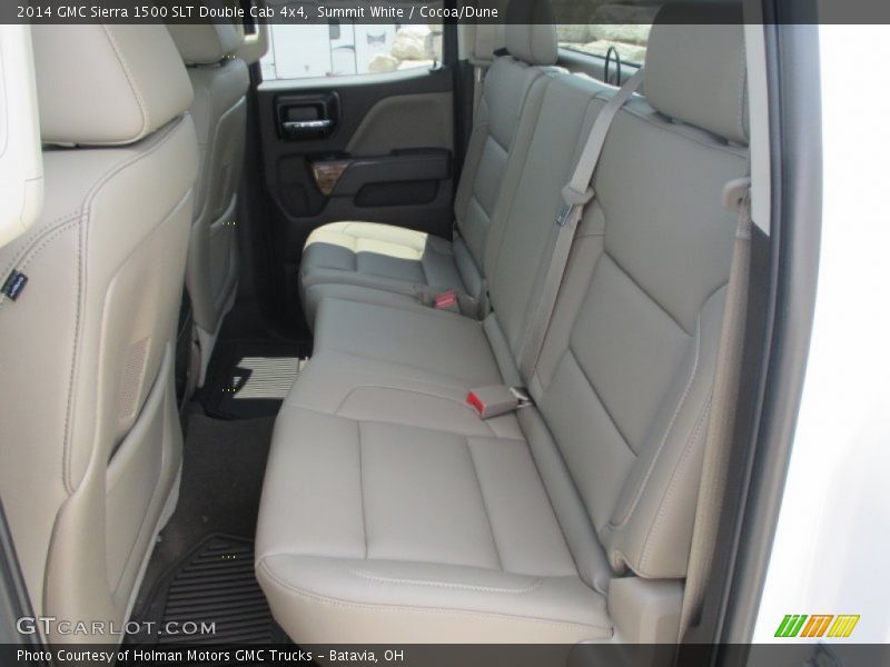 Summit White / Cocoa/Dune 2014 GMC Sierra 1500 SLT Double Cab 4x4