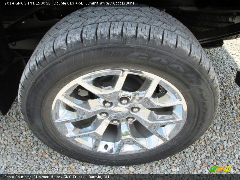 Summit White / Cocoa/Dune 2014 GMC Sierra 1500 SLT Double Cab 4x4