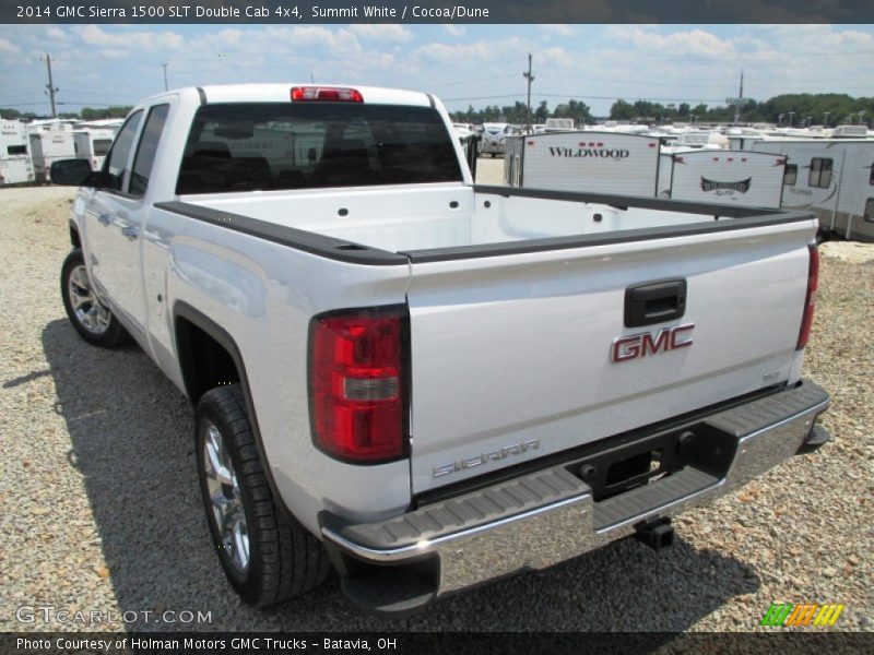 Summit White / Cocoa/Dune 2014 GMC Sierra 1500 SLT Double Cab 4x4