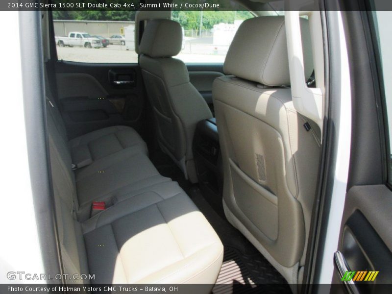 Summit White / Cocoa/Dune 2014 GMC Sierra 1500 SLT Double Cab 4x4