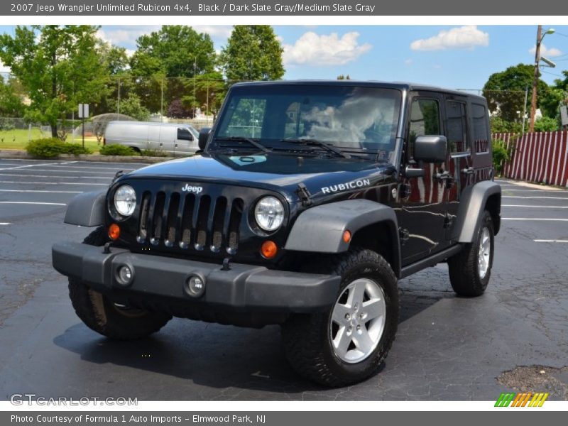 Black / Dark Slate Gray/Medium Slate Gray 2007 Jeep Wrangler Unlimited Rubicon 4x4