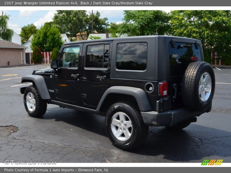 Black / Dark Slate Gray/Medium Slate Gray 2007 Jeep Wrangler Unlimited Rubicon 4x4