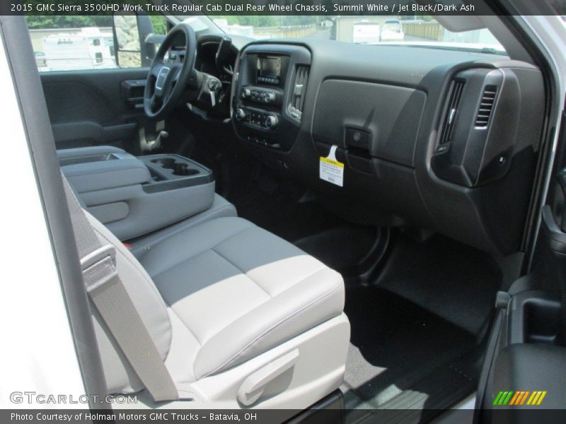 Summit White / Jet Black/Dark Ash 2015 GMC Sierra 3500HD Work Truck Regular Cab Dual Rear Wheel Chassis