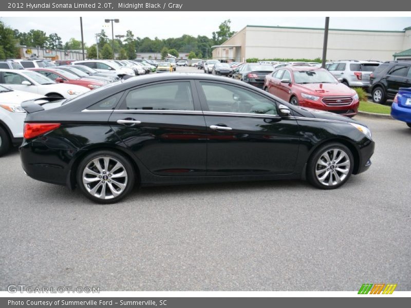 Midnight Black / Gray 2012 Hyundai Sonata Limited 2.0T