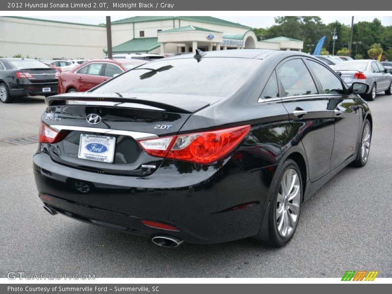 Midnight Black / Gray 2012 Hyundai Sonata Limited 2.0T
