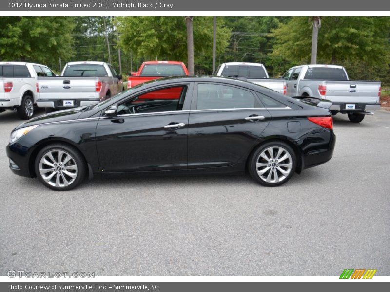 Midnight Black / Gray 2012 Hyundai Sonata Limited 2.0T