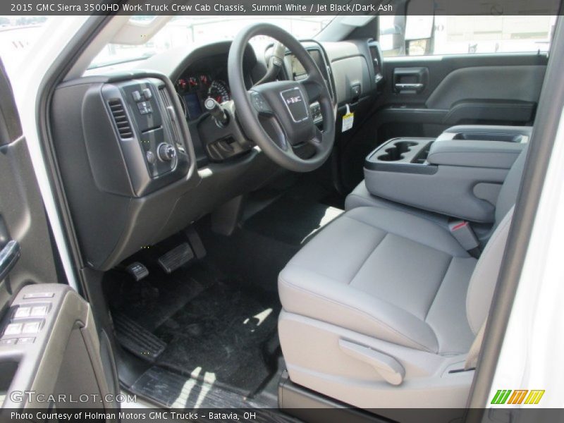 Summit White / Jet Black/Dark Ash 2015 GMC Sierra 3500HD Work Truck Crew Cab Chassis