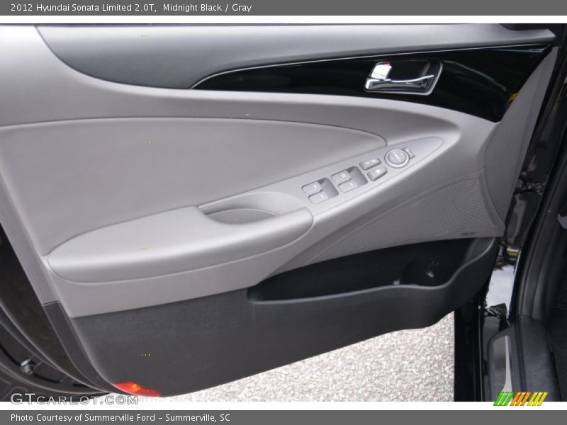 Midnight Black / Gray 2012 Hyundai Sonata Limited 2.0T