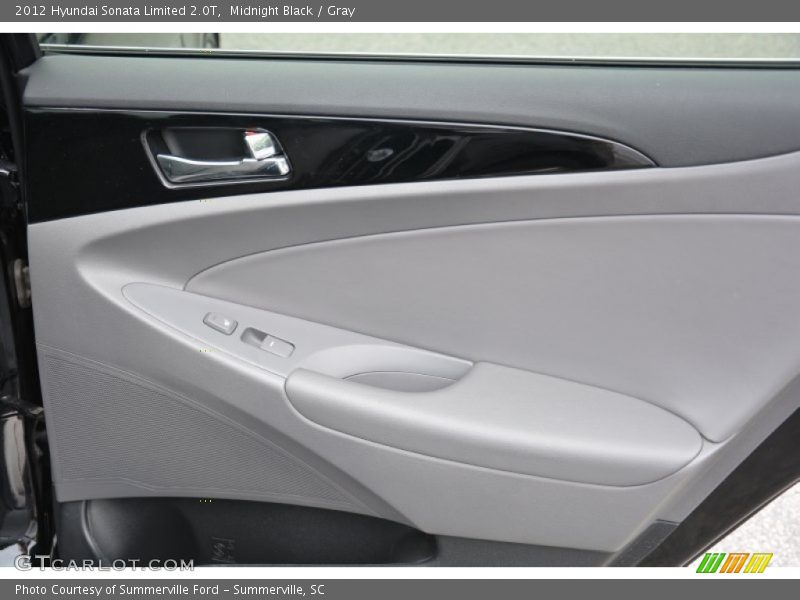 Midnight Black / Gray 2012 Hyundai Sonata Limited 2.0T