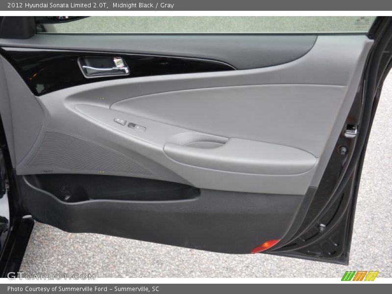 Midnight Black / Gray 2012 Hyundai Sonata Limited 2.0T