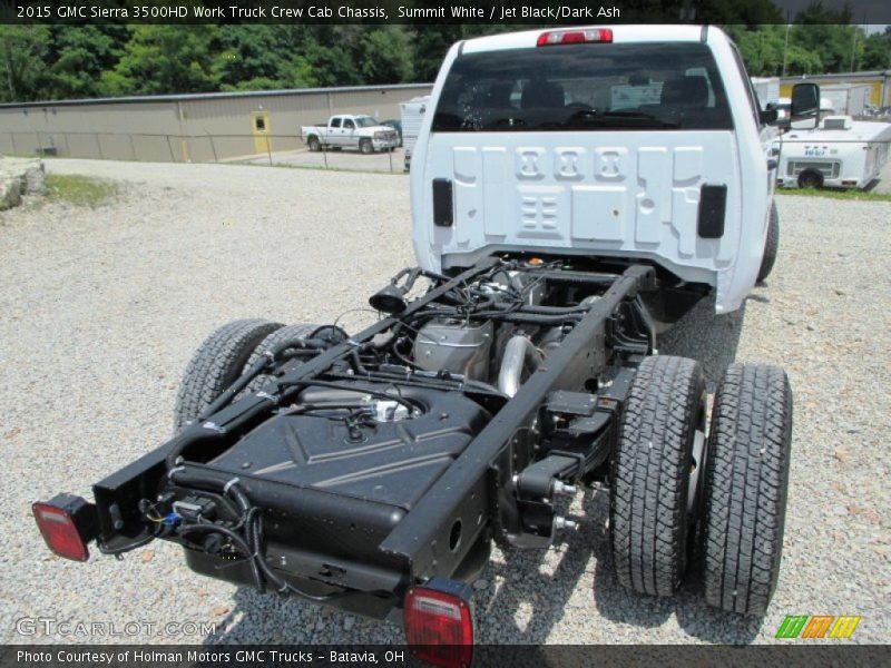 Summit White / Jet Black/Dark Ash 2015 GMC Sierra 3500HD Work Truck Crew Cab Chassis