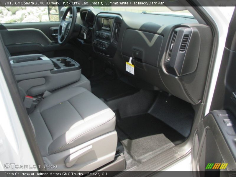 Summit White / Jet Black/Dark Ash 2015 GMC Sierra 3500HD Work Truck Crew Cab Chassis