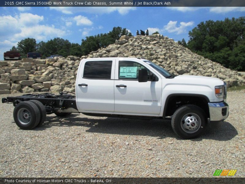  2015 Sierra 3500HD Work Truck Crew Cab Chassis Summit White