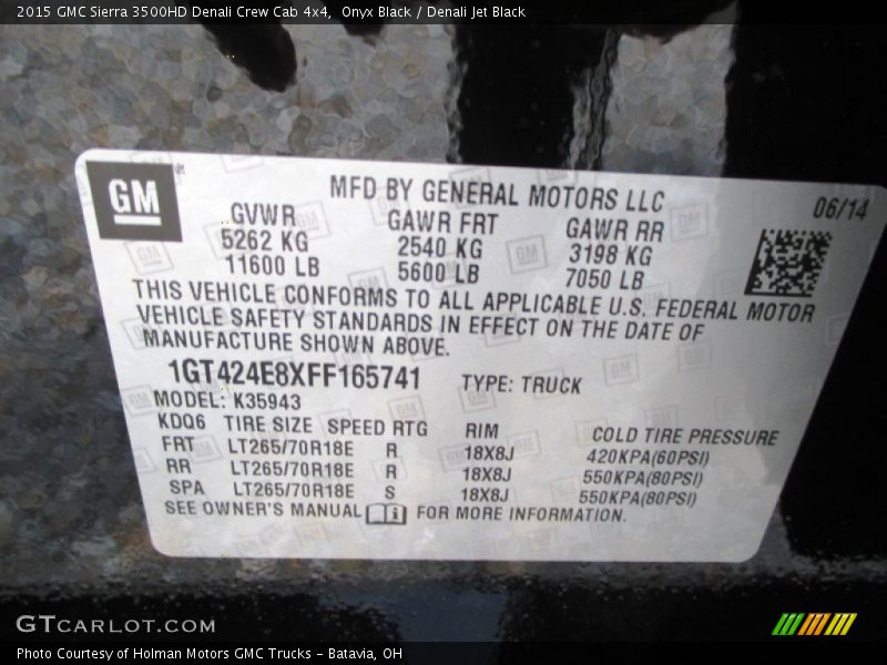 Onyx Black / Denali Jet Black 2015 GMC Sierra 3500HD Denali Crew Cab 4x4