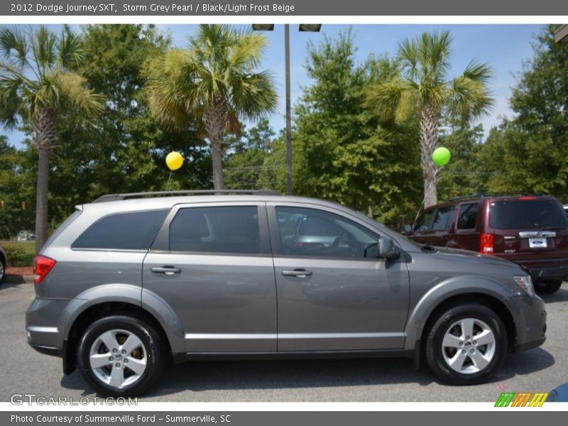 Storm Grey Pearl / Black/Light Frost Beige 2012 Dodge Journey SXT