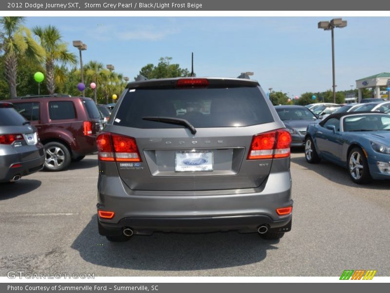 Storm Grey Pearl / Black/Light Frost Beige 2012 Dodge Journey SXT