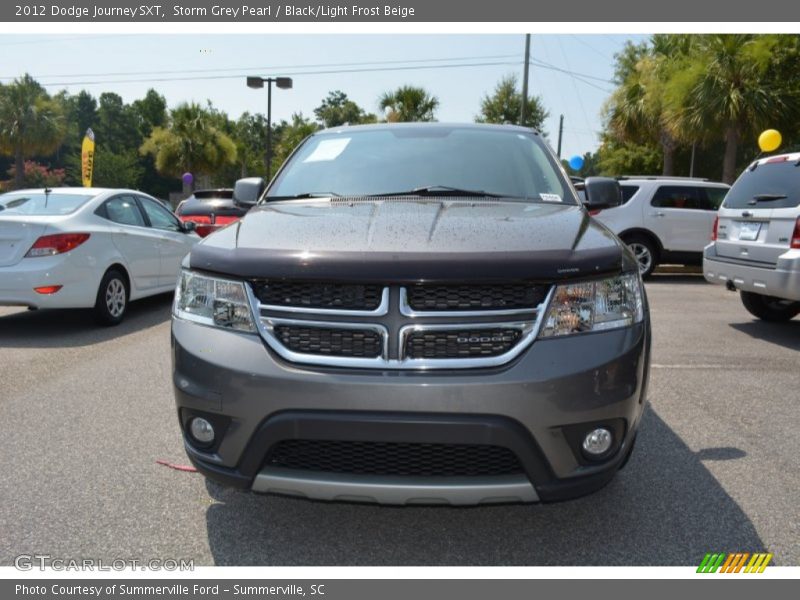 Storm Grey Pearl / Black/Light Frost Beige 2012 Dodge Journey SXT