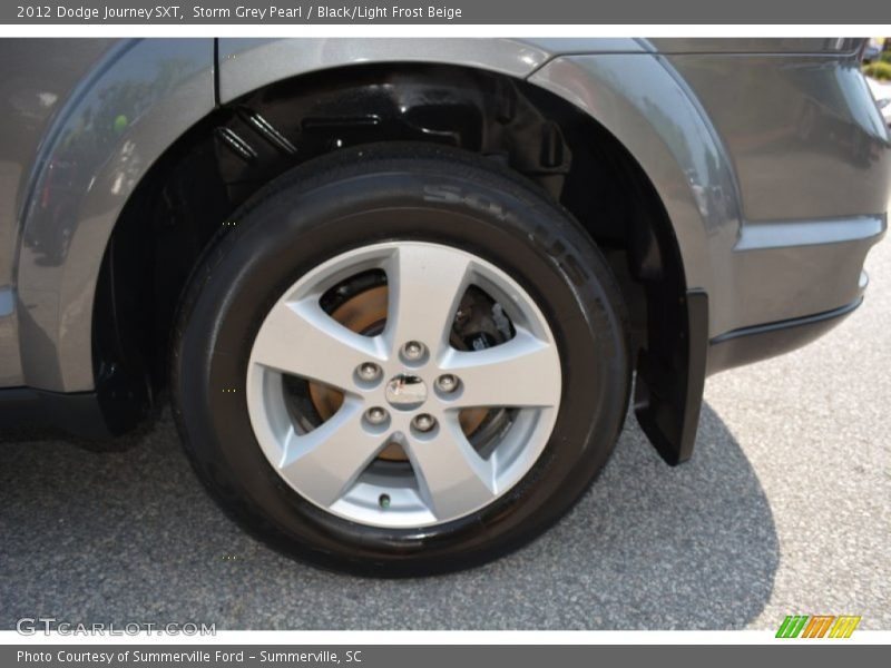 Storm Grey Pearl / Black/Light Frost Beige 2012 Dodge Journey SXT