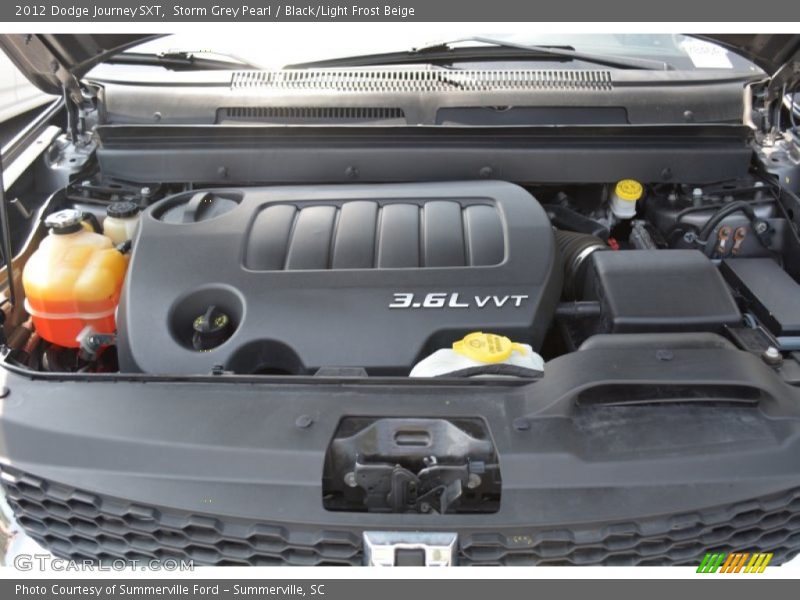 Storm Grey Pearl / Black/Light Frost Beige 2012 Dodge Journey SXT