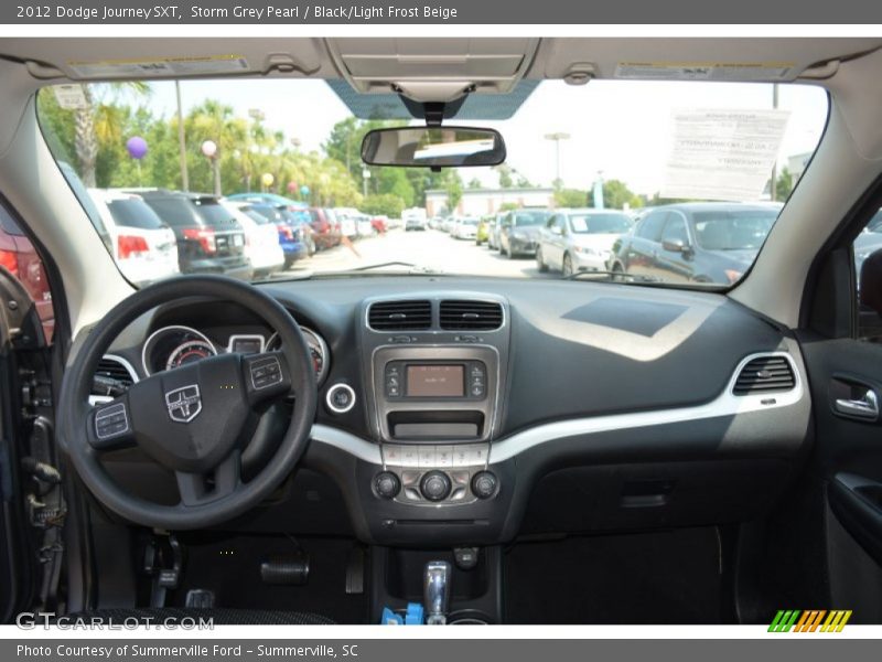 Storm Grey Pearl / Black/Light Frost Beige 2012 Dodge Journey SXT