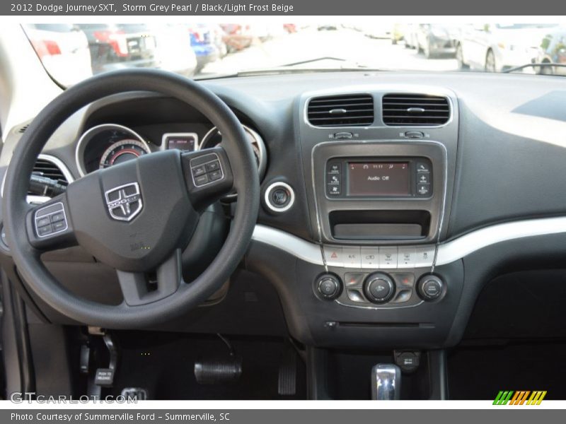 Storm Grey Pearl / Black/Light Frost Beige 2012 Dodge Journey SXT