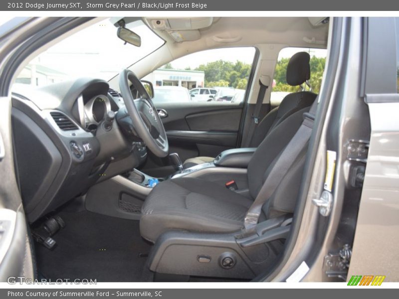 Storm Grey Pearl / Black/Light Frost Beige 2012 Dodge Journey SXT