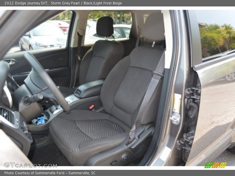 Storm Grey Pearl / Black/Light Frost Beige 2012 Dodge Journey SXT