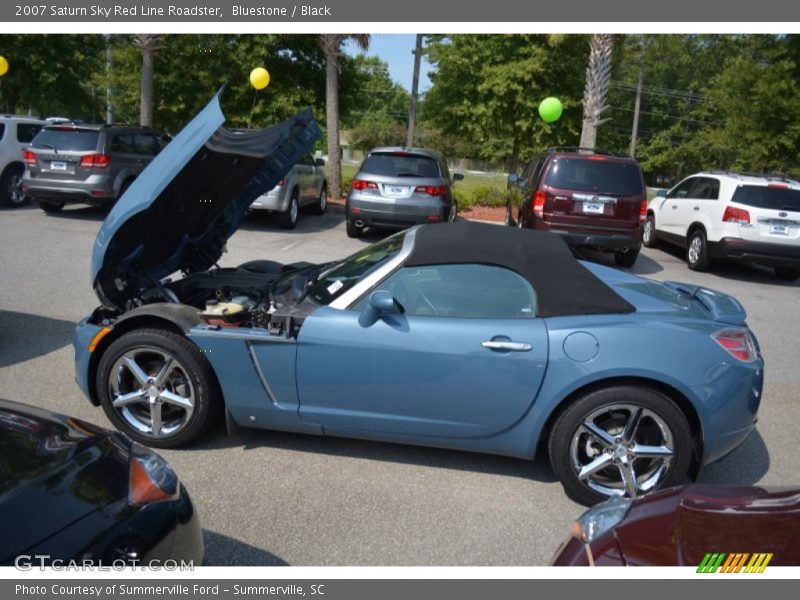 Bluestone / Black 2007 Saturn Sky Red Line Roadster