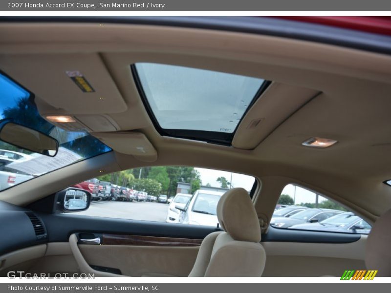 San Marino Red / Ivory 2007 Honda Accord EX Coupe
