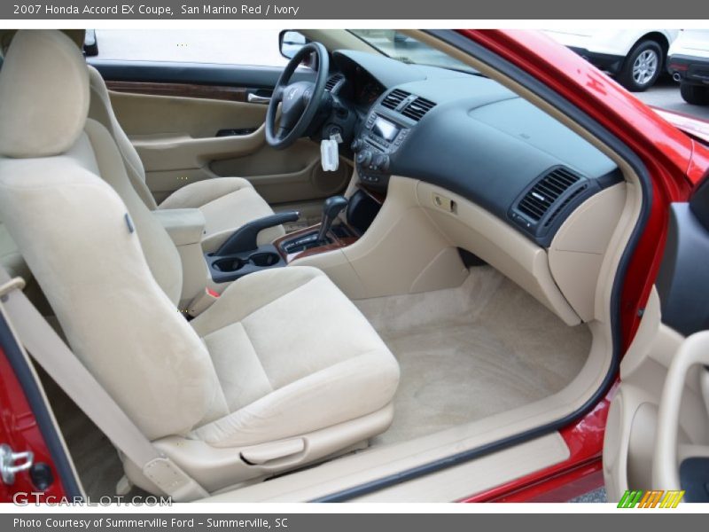 San Marino Red / Ivory 2007 Honda Accord EX Coupe