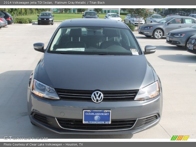Platinum Gray Metallic / Titan Black 2014 Volkswagen Jetta TDI Sedan
