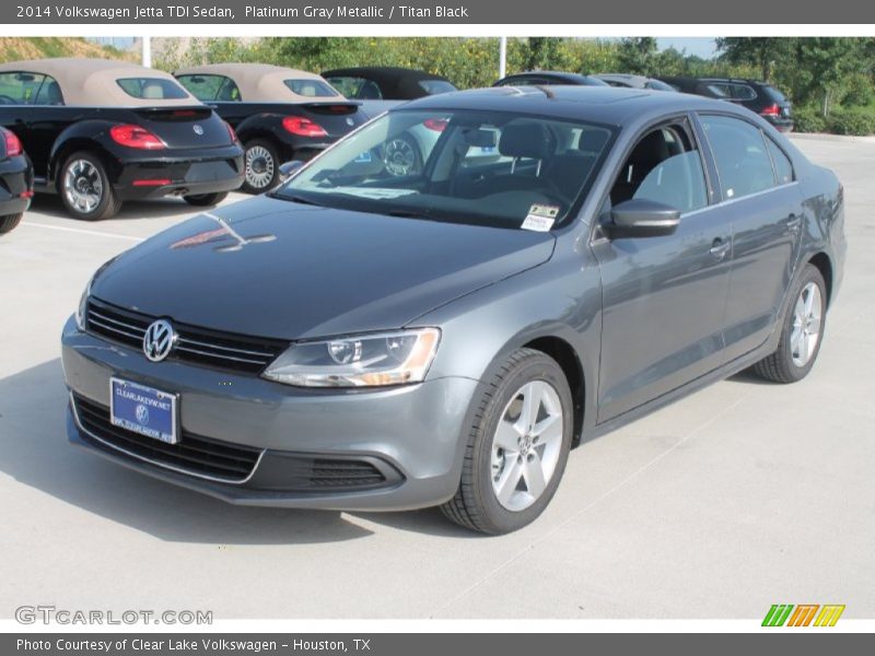 Platinum Gray Metallic / Titan Black 2014 Volkswagen Jetta TDI Sedan