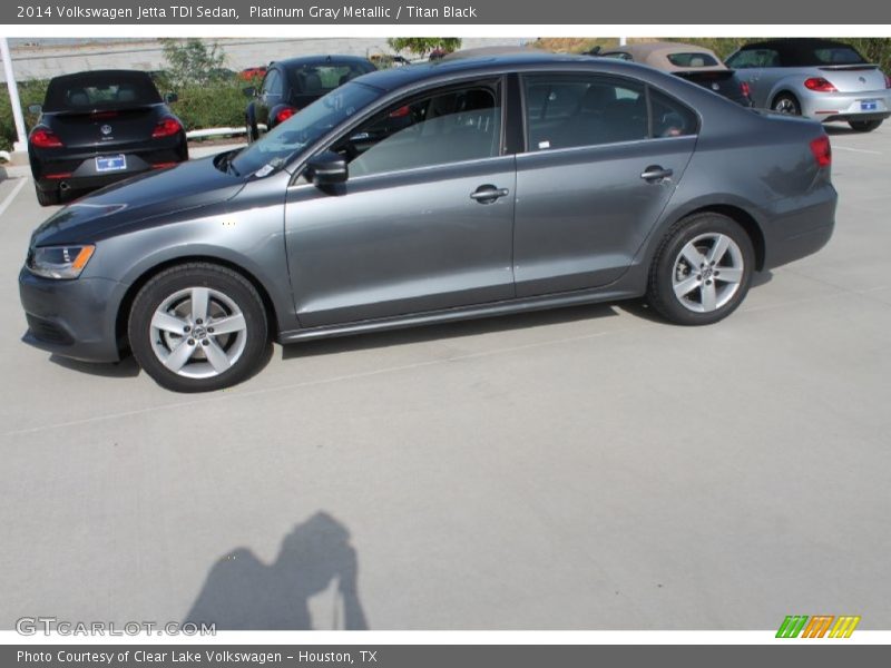 Platinum Gray Metallic / Titan Black 2014 Volkswagen Jetta TDI Sedan