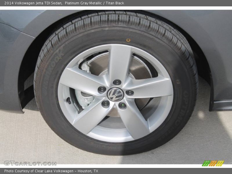 Platinum Gray Metallic / Titan Black 2014 Volkswagen Jetta TDI Sedan
