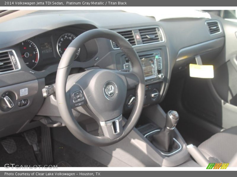 Platinum Gray Metallic / Titan Black 2014 Volkswagen Jetta TDI Sedan