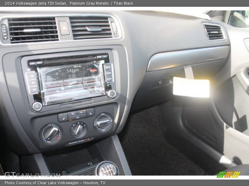 Platinum Gray Metallic / Titan Black 2014 Volkswagen Jetta TDI Sedan