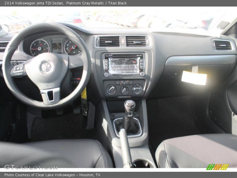 Platinum Gray Metallic / Titan Black 2014 Volkswagen Jetta TDI Sedan