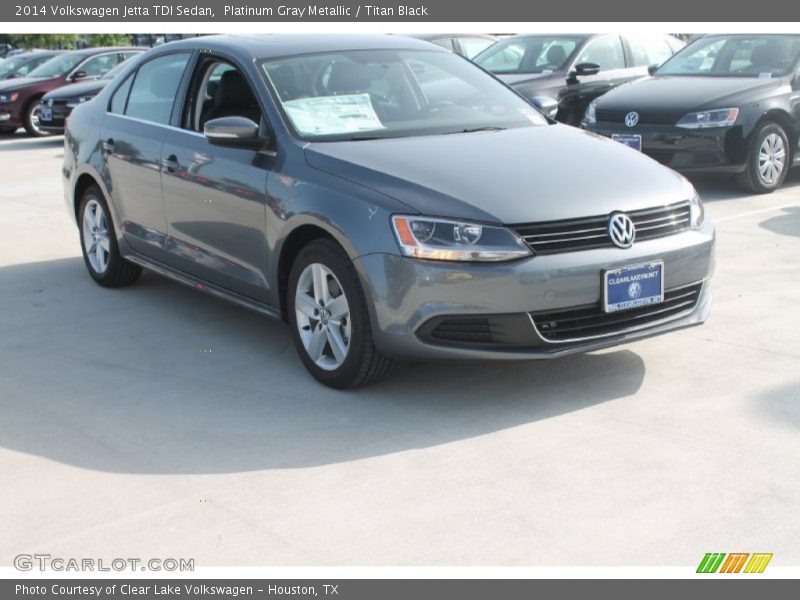 Platinum Gray Metallic / Titan Black 2014 Volkswagen Jetta TDI Sedan