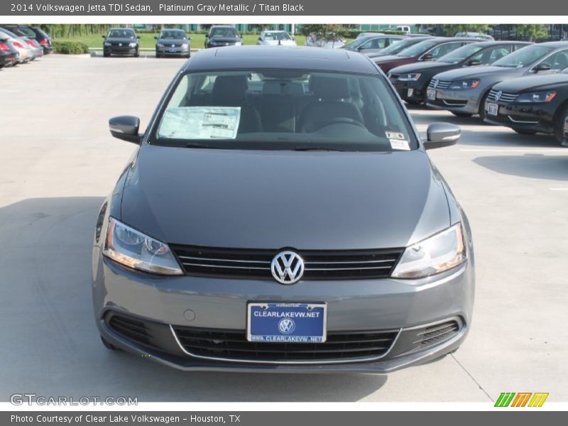 Platinum Gray Metallic / Titan Black 2014 Volkswagen Jetta TDI Sedan