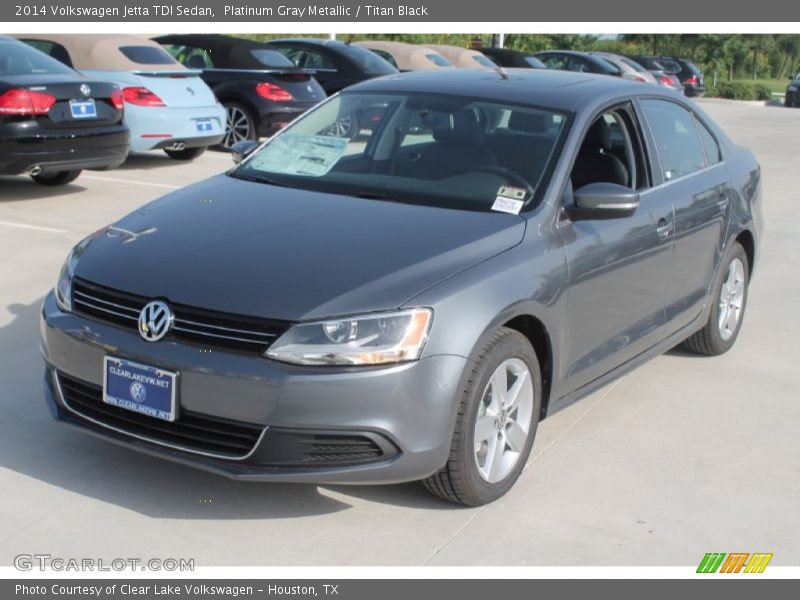 Platinum Gray Metallic / Titan Black 2014 Volkswagen Jetta TDI Sedan