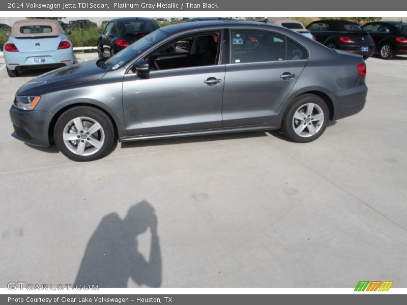 Platinum Gray Metallic / Titan Black 2014 Volkswagen Jetta TDI Sedan