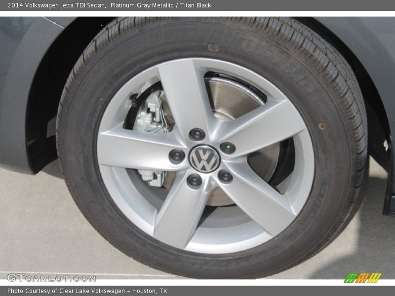 Platinum Gray Metallic / Titan Black 2014 Volkswagen Jetta TDI Sedan