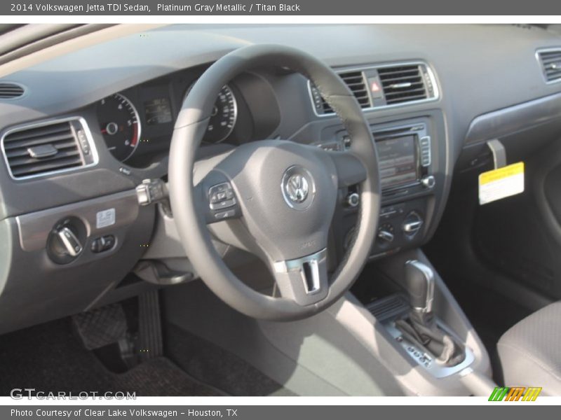 Platinum Gray Metallic / Titan Black 2014 Volkswagen Jetta TDI Sedan
