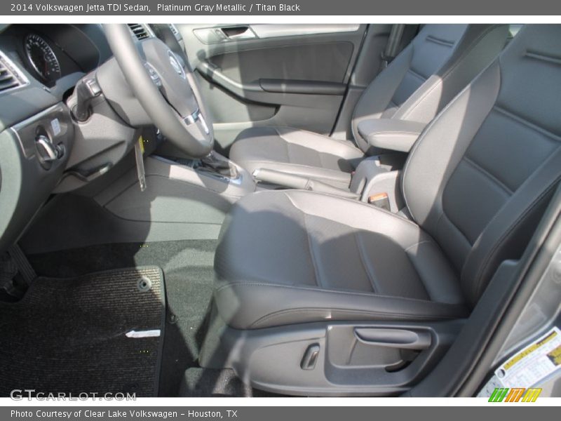 Platinum Gray Metallic / Titan Black 2014 Volkswagen Jetta TDI Sedan