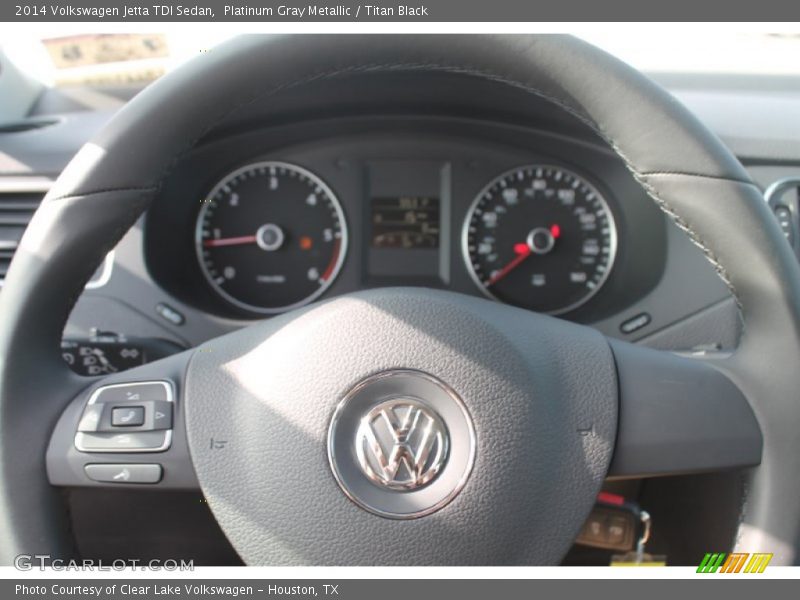 Platinum Gray Metallic / Titan Black 2014 Volkswagen Jetta TDI Sedan