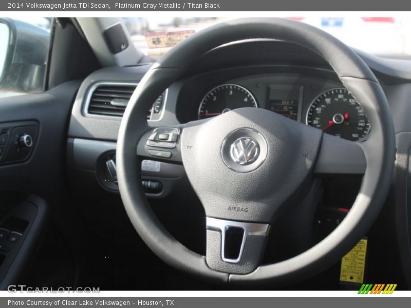 Platinum Gray Metallic / Titan Black 2014 Volkswagen Jetta TDI Sedan