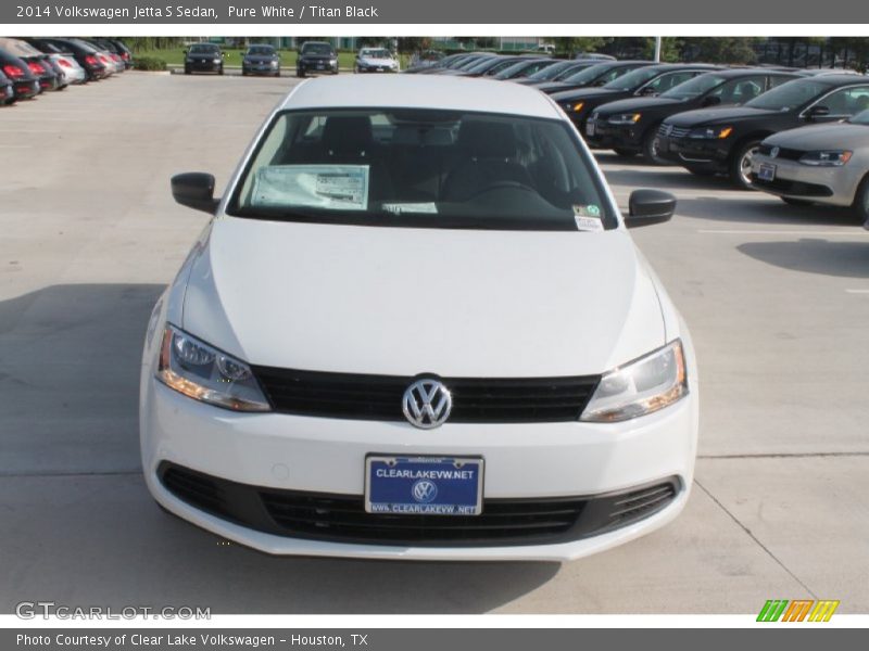 Pure White / Titan Black 2014 Volkswagen Jetta S Sedan